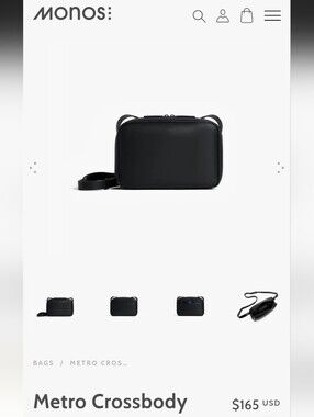Monos Metro Crossbody Bag in Black